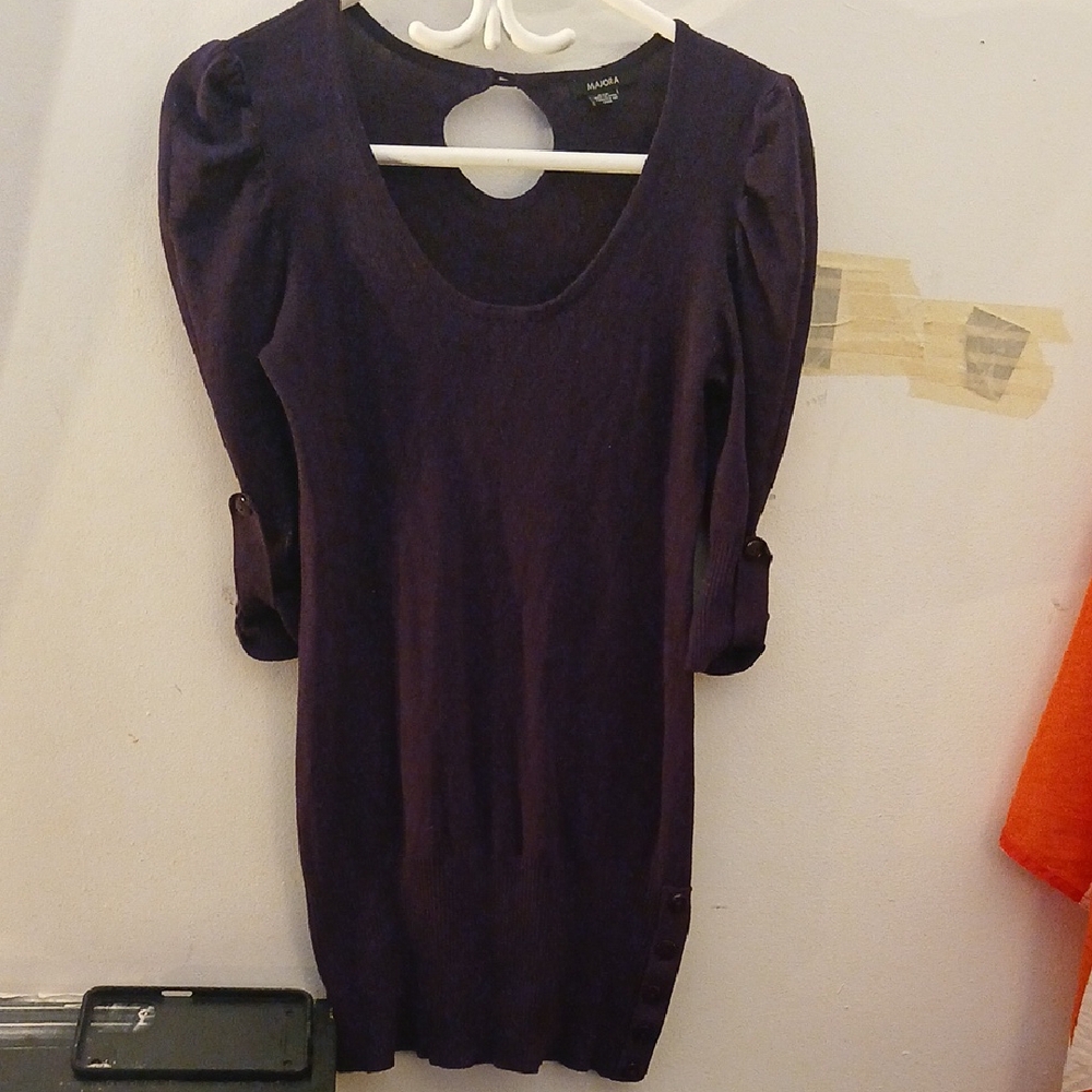 Majora Mossimo Purple Long Sleeve Dress Size Small